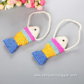 colorful sisal fish cat scratcher with lanyard toys